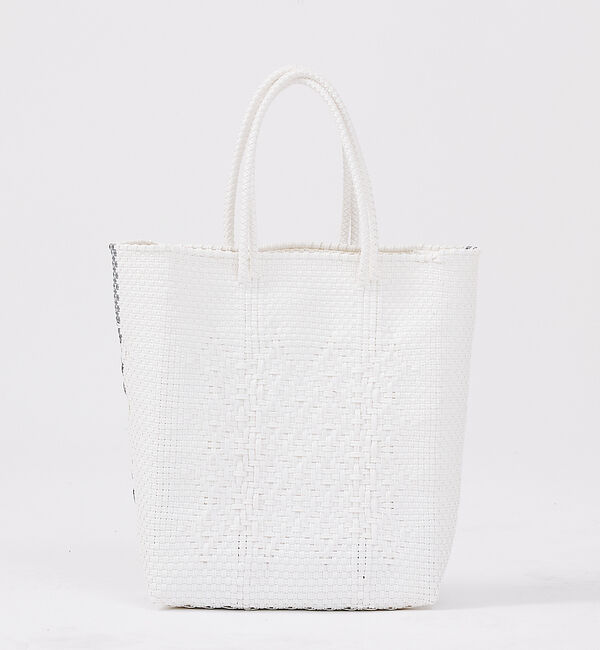 Rouge vif「【MOON BIRD/ムーンバード】手編みのメルカドバッグM/縦長/ギフト【WE」|トートバッグ|