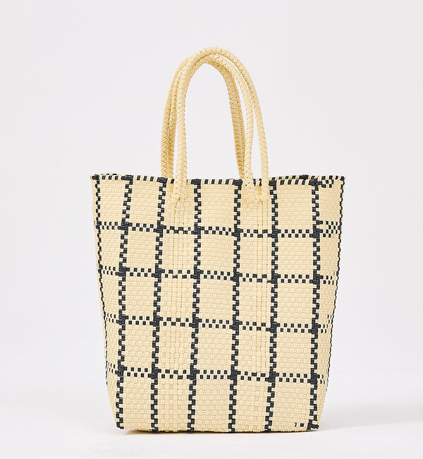 Rouge vif「【MOON BIRD/ムーンバード】手編みのメルカドバッグM/縦長/ギフト【WE」|トートバッグ|