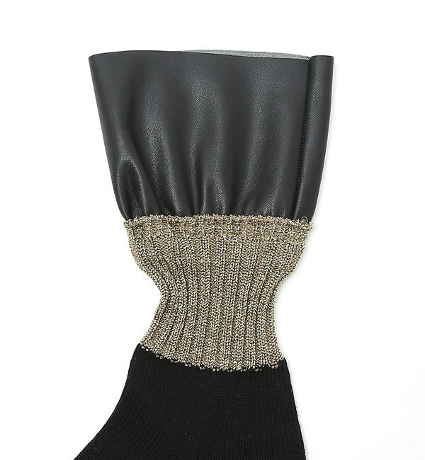 AU BANNISTER「●FAKUI ラメカラーブロックフェイクレザーソックス」|その他|