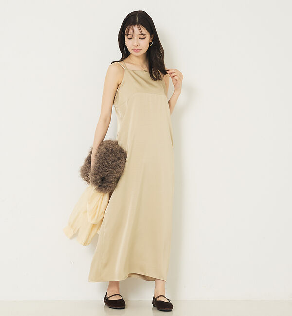 abahouse mavie「ダブルストラップキャミワンピース」|ワンピース|