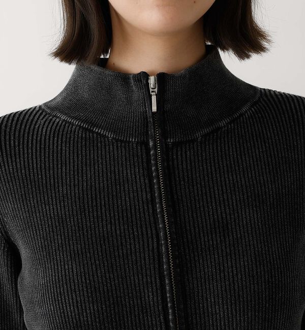 abahouse mavie「Wジップリブハイネックカーデ」|カーディガン|