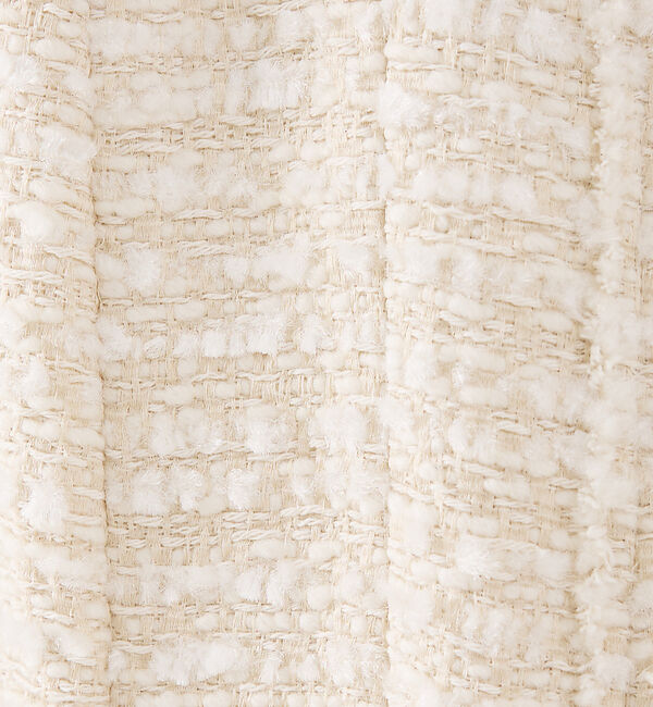 The Store by C' 「【COCUCA】クルーネックツイードジャケット」|ノーカラージャケット|