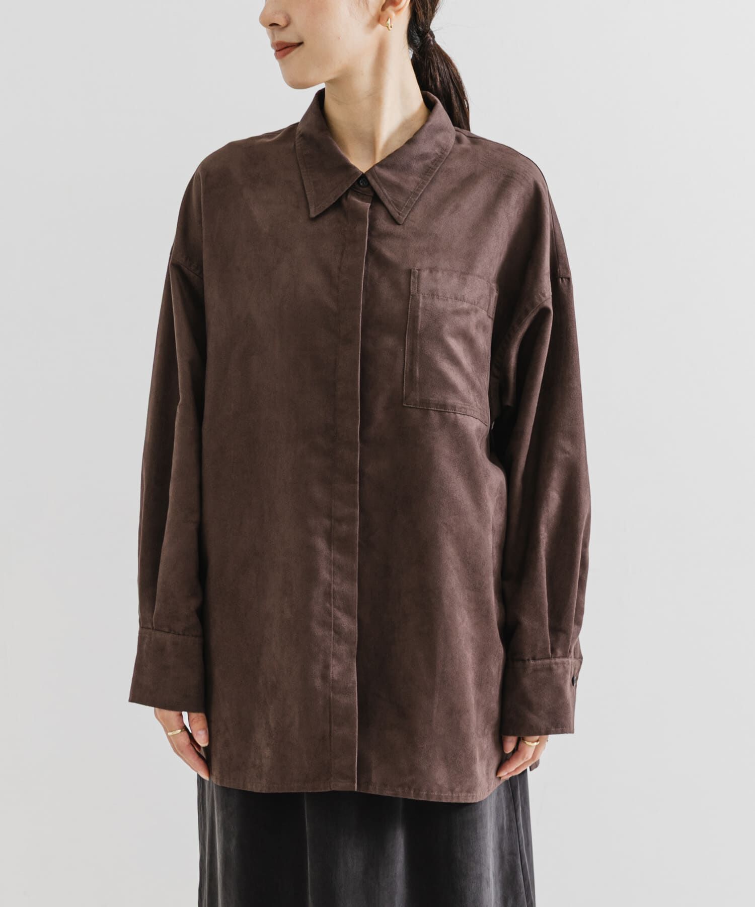 URBAN RESEARCH「スエードライクルーズシャツ」|シャツ・ブラウス|