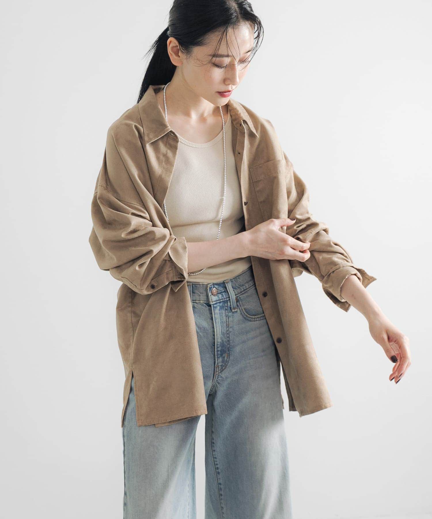 URBAN RESEARCH「スエードライクルーズシャツ」|シャツ・ブラウス|