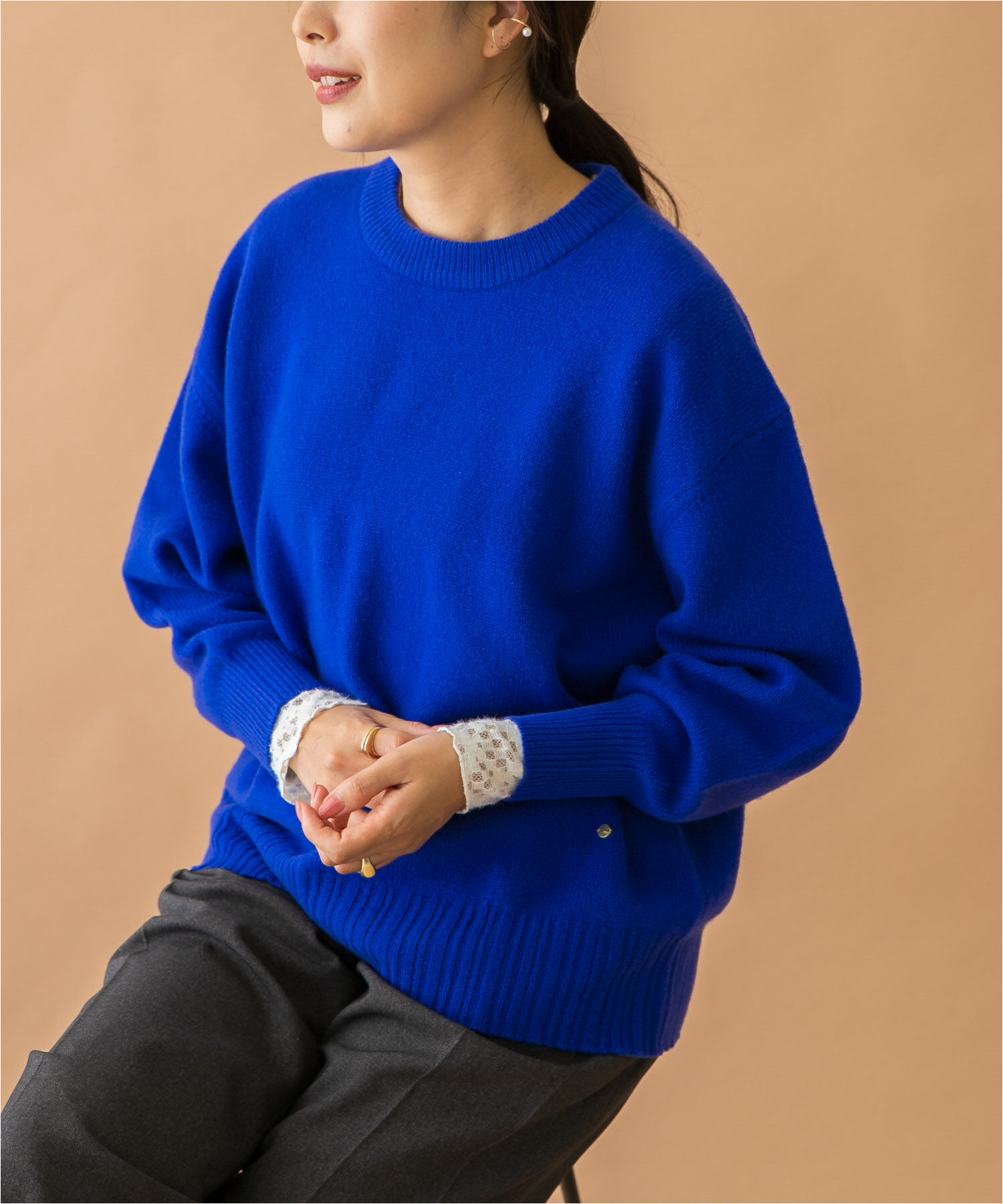 URBAN RESEARCH ROSSO「F by ROSSO　ハミルトンクルーネックニット」|ニット・セーター|