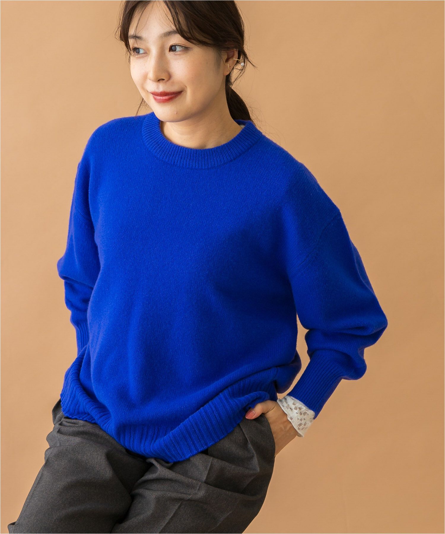 URBAN RESEARCH ROSSO「F by ROSSO　ハミルトンクルーネックニット」|ニット・セーター|