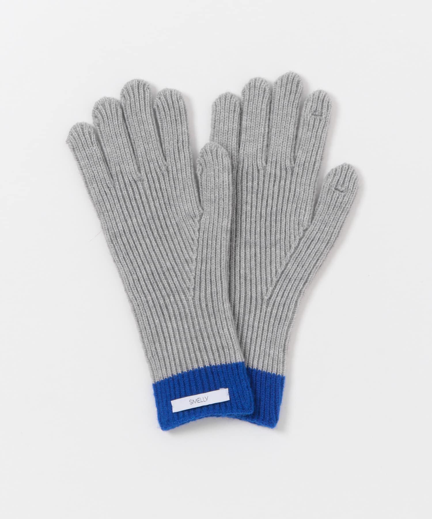 SMELLY「バイカラーホールタッチグローブ」|手袋|