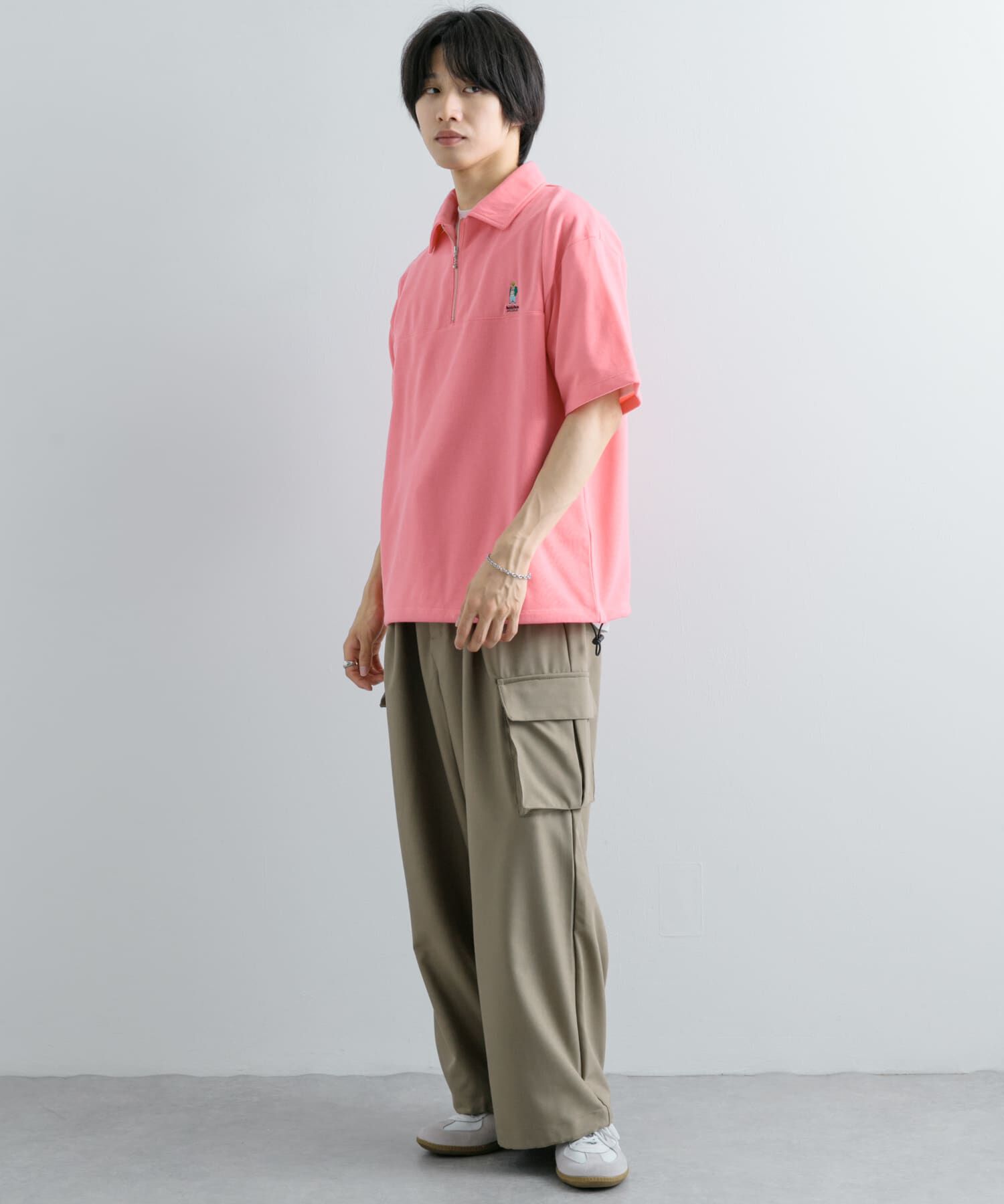 SENSE OF PLACE by URBAN RESEARCH「『別注』TeddyBear&times;SENSE OF PLACE　テディベアハーフZIPスウェット」|スウェット・ジャージ|