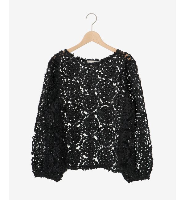 le.coeur blanc「【手洗い可能】CHOKLATE PARIS モチーフレーストップス」|Tシャツ・カットソー|