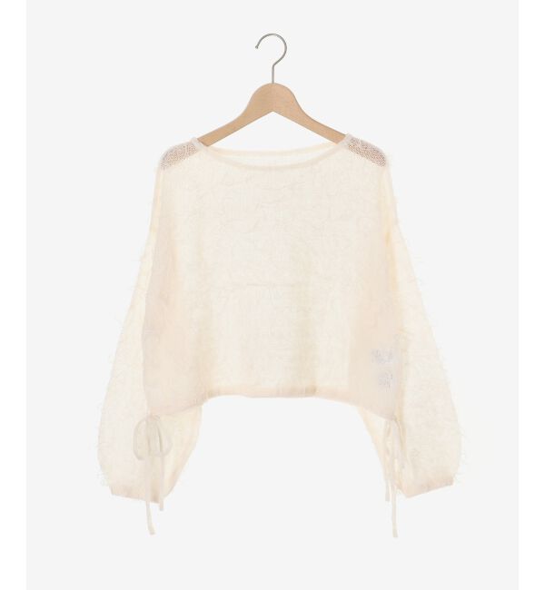 MAJESTICLEGON「エアリーフリンジドロストニット」|ニット・セーター|