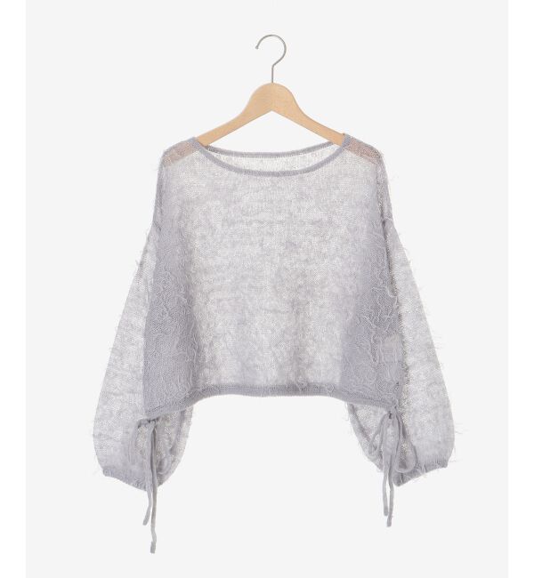 MAJESTICLEGON「エアリーフリンジドロストニット」|ニット・セーター|