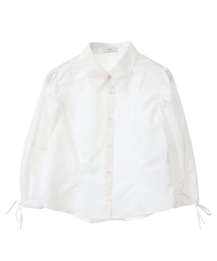 earth music&ecology「パワショルペプラムシャツ」|シャツ・ブラウス|