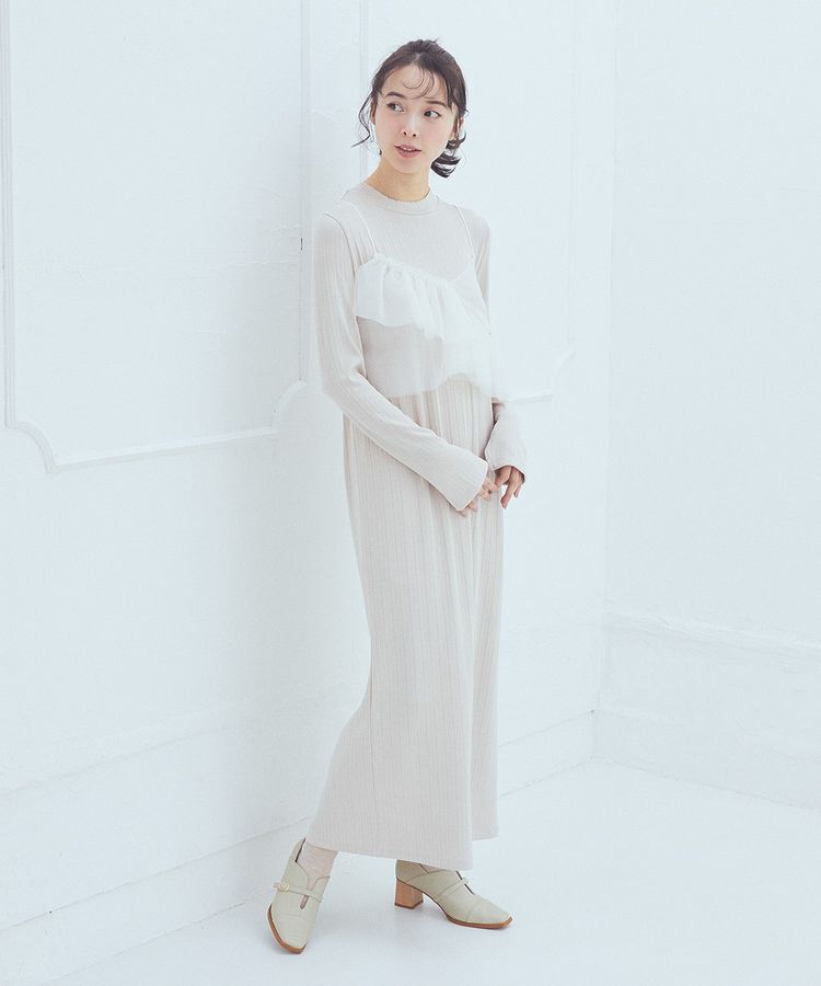 earth music&ecology「SET2点アシメチュールビスチェ＋ワンピース」|ワンピース|