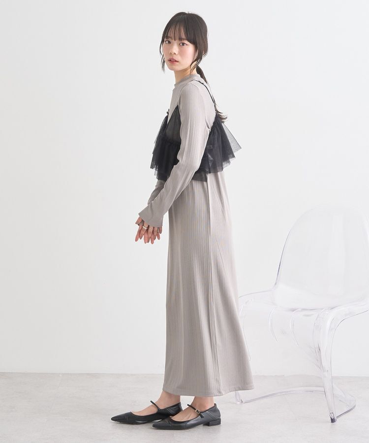 earth music&ecology「SET2点アシメチュールビスチェ＋ワンピース」|ワンピース|