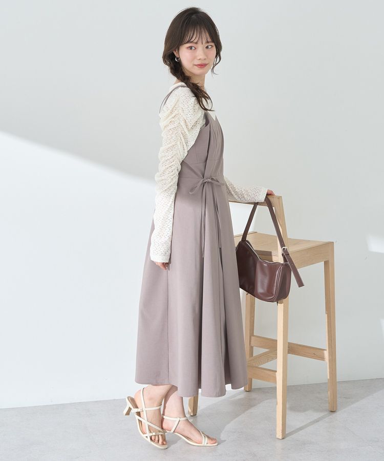 earth music&ecology「ギャザーショルダーカットレースプルオーバー」|Tシャツ・カットソー|