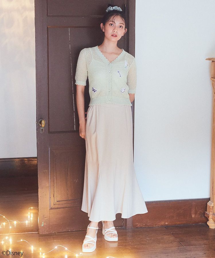 earth music&ecology「Tinker Bell/透かし編みカーディガン」|カーディガン|