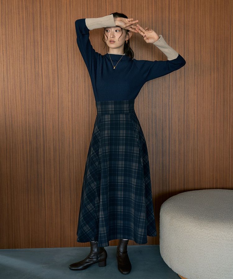 earth music&ecology「ハイネックリブニットプルオーバー」|ニット・セーター|