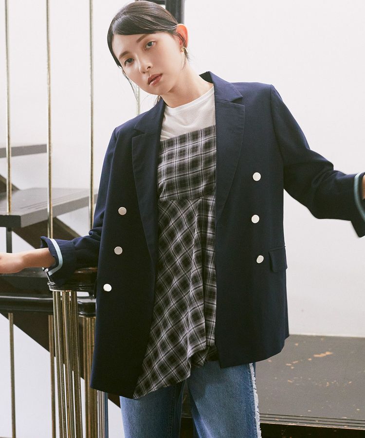 earth music&ecology「イレヘムチェックキャミチュニック」|チュニック|