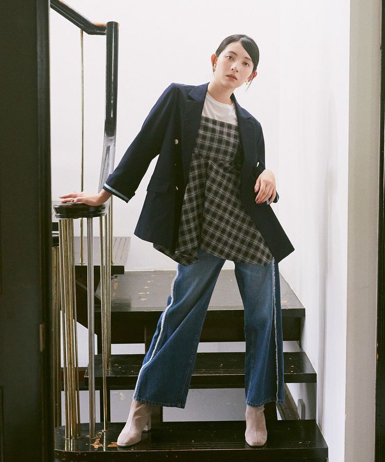 earth music&ecology「イレヘムチェックキャミチュニック」|チュニック|