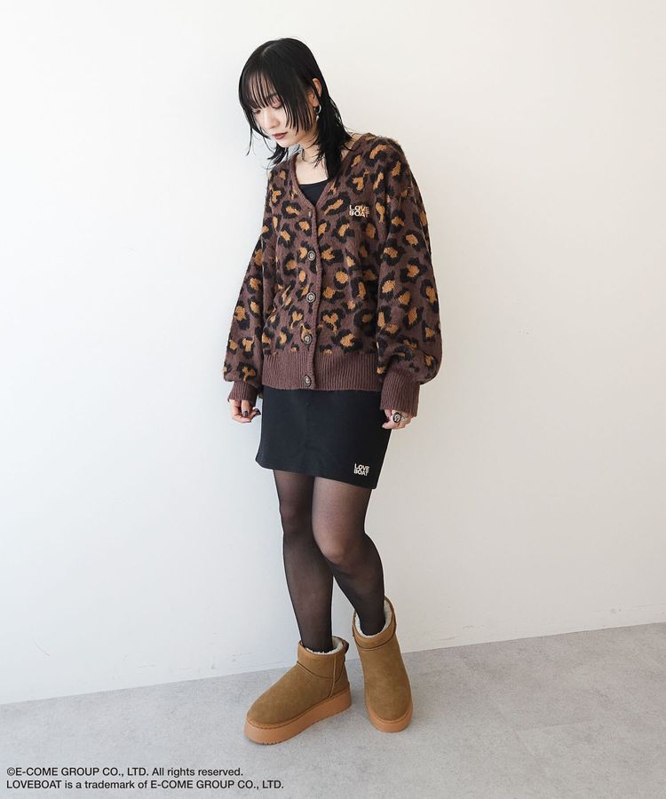 Green Parks「■LOVEBOAT ロゴ刺繍ニットカーディガン」|カーディガン|