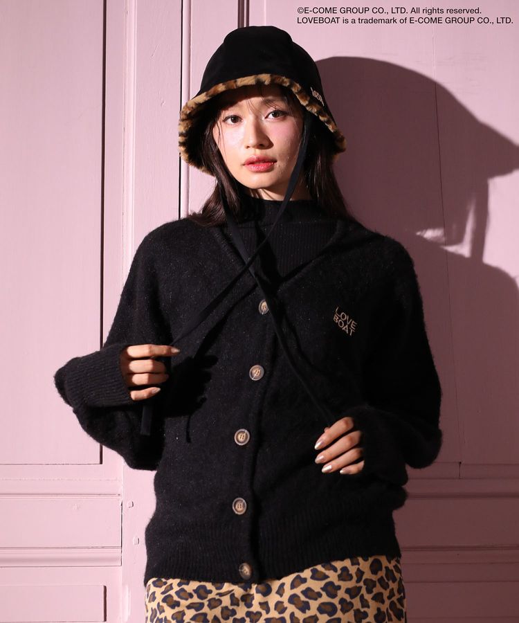 Green Parks「■LOVEBOAT ロゴ刺繍ニットカーディガン」|カーディガン|