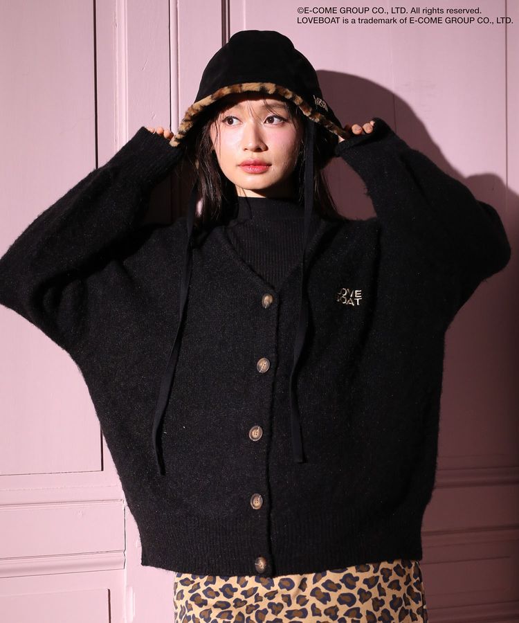 Green Parks「■LOVEBOAT ロゴ刺繍ニットカーディガン」|カーディガン|