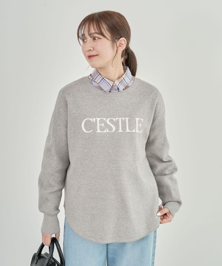 Green Parks「もちやわロゴニットプルオーバー」|ニット・セーター|