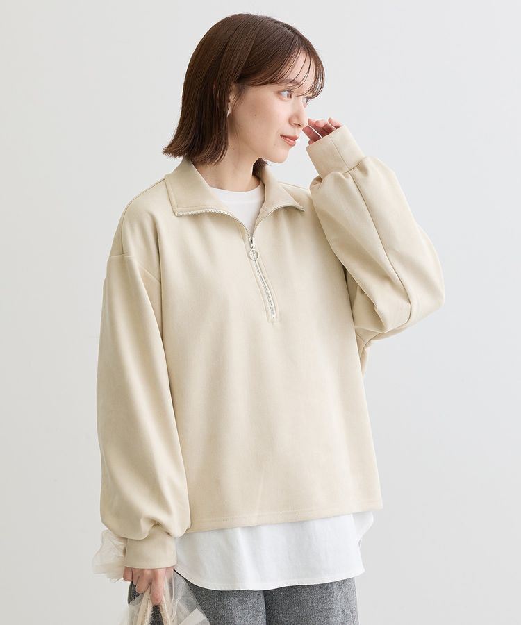 Green Parks「・SUGAR SPOON スエードポンチハーフZIP」|Tシャツ・カットソー|