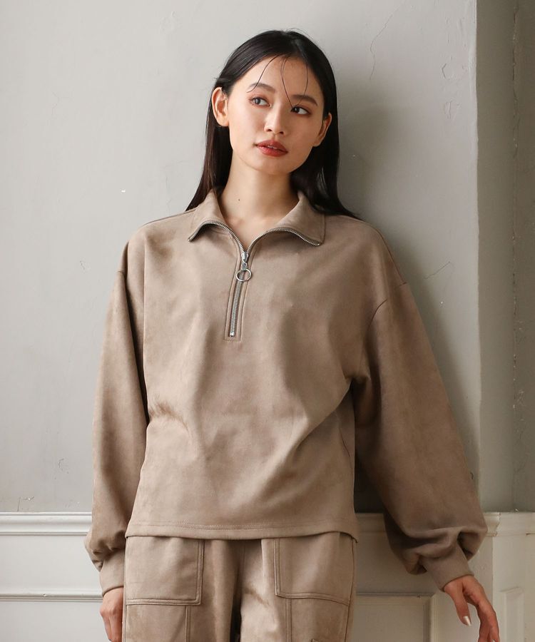 Green Parks「・SUGAR SPOON スエードポンチハーフZIP」|Tシャツ・カットソー|