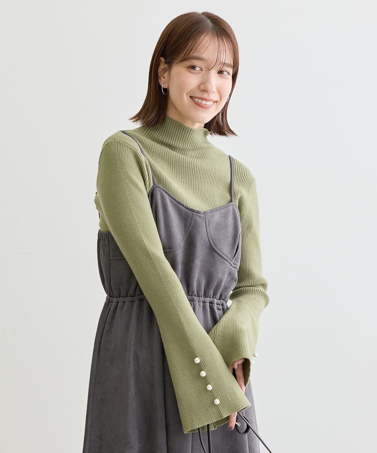 Green Parks「・SUGAR SPOON スエードポンチキャミワンピ」|ワンピース|