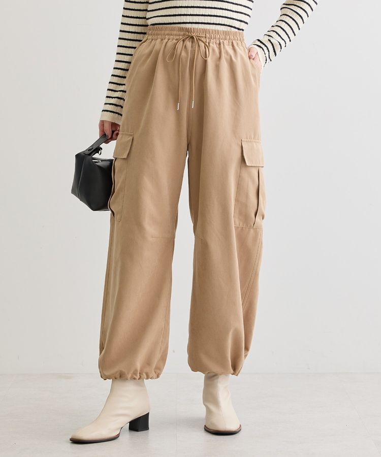 Green Parks「ピーチ起毛カーゴパンツ」|その他|Camel