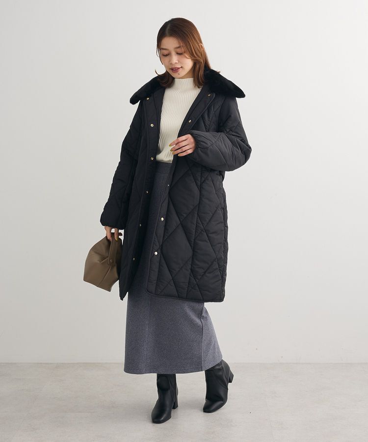 Green Parks「柄圧縮ポンチIラインスカート」|スカート|