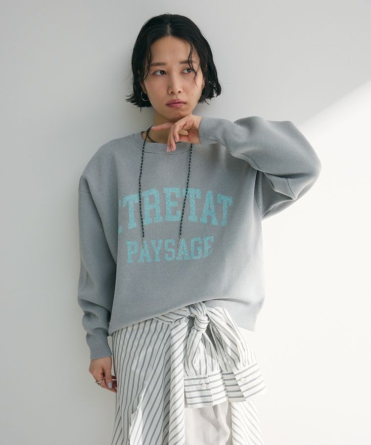 Green Parks「ロゴラメニットプルオーバー」|ニット・セーター|