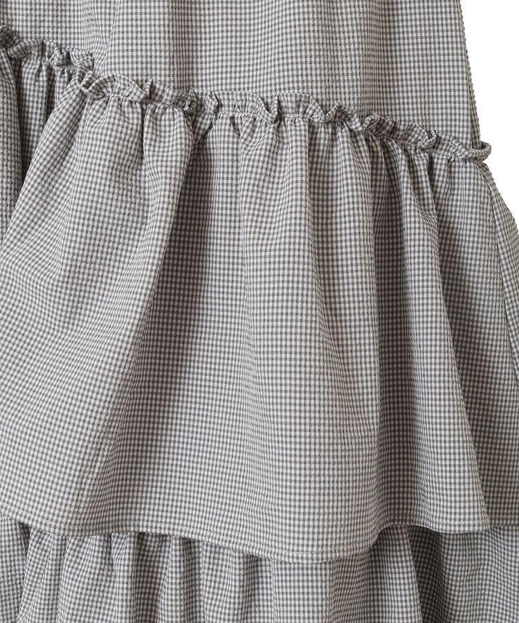 Green Parks「・ELENCARE DUE ギンガムティアードスカート」|スカート|