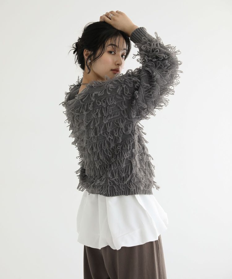 Green Parks「ループニットカーディガン」|カーディガン|