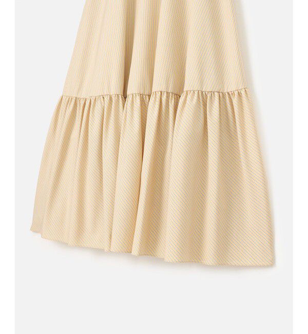 allureville「【セットアップ対応可能】ストライプアシメギャザースカート」|スカート|