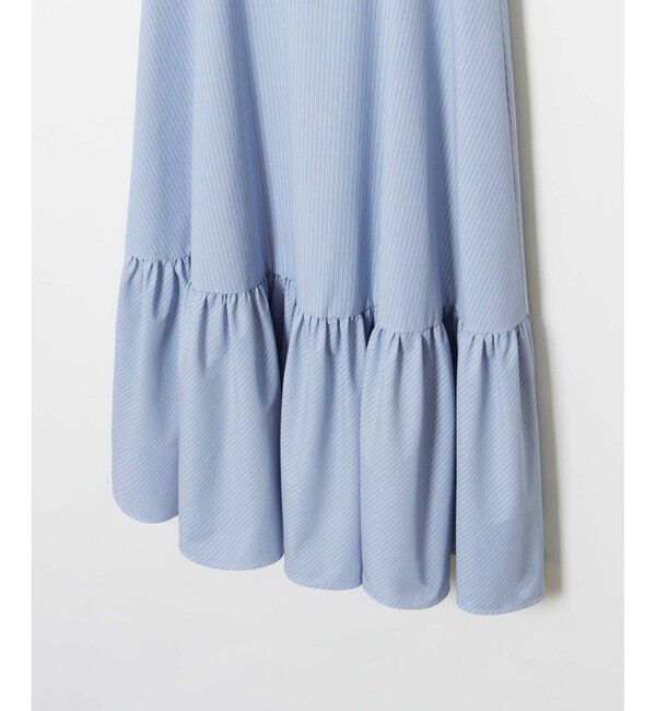 allureville「【セットアップ対応可能】ストライプアシメギャザースカート」|スカート|