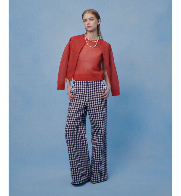 LOULOU WILLOUGHBY「【LOULOU WILLOUGHBY】シアージャガードカーディガン」|カーディガン|