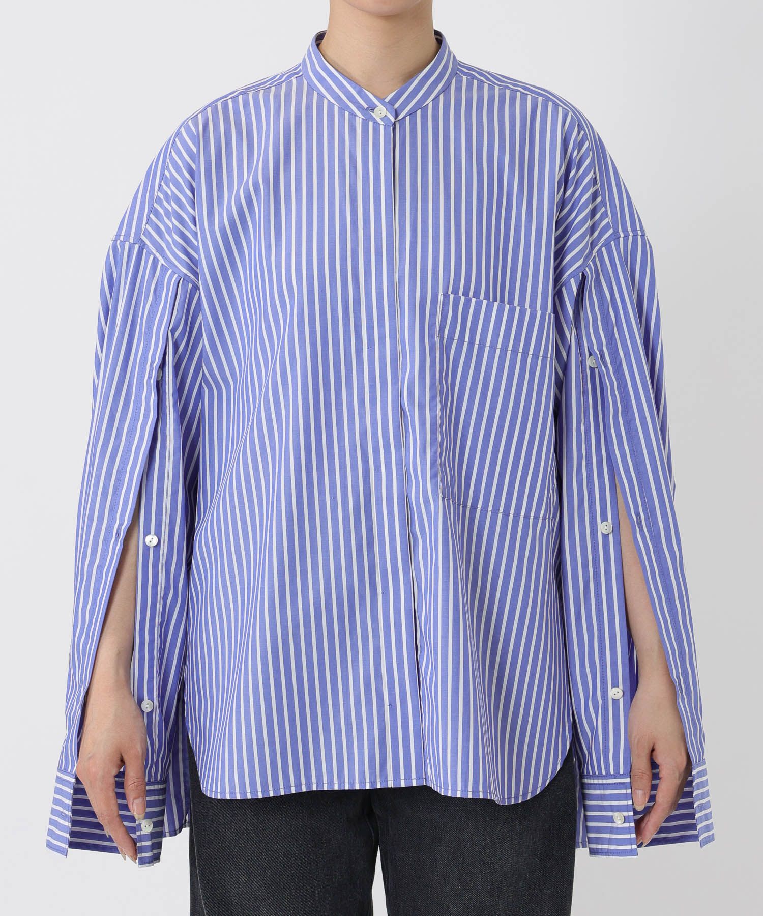 BABYLONE「バンドカラーデザインシャツ」|シャツ・ブラウス|