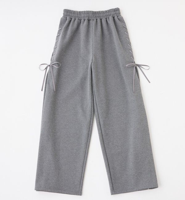  「【セットアップ可能】レースアップカットパンツ」|その他|