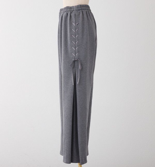  「【セットアップ可能】レースアップカットパンツ」|その他|