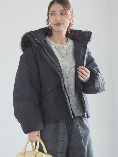 Te chichi「【宮本茉由着用】フードショートダウンジャケット」|その他|