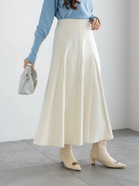 Te chichi「【宮本茉由着用】ボンディングフレアスカート」|スカート|