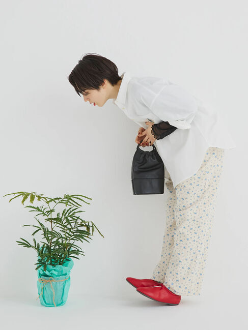 Samansa Mos2「デニム/花柄アソートサロペットパンツ」|その他|