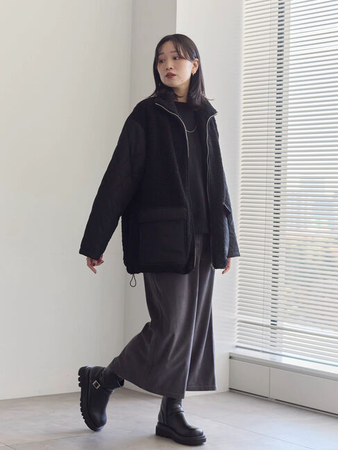 Samansa Mos2 blue「コーデュロイスカート」|スカート|