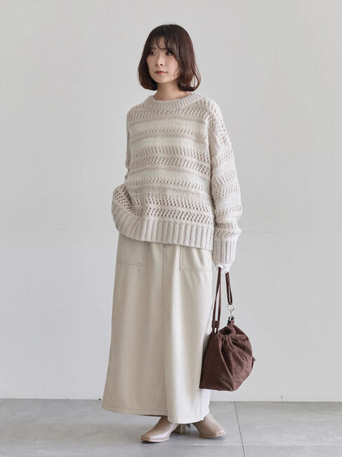 Samansa Mos2 blue「コーデュロイスカート」|スカート|