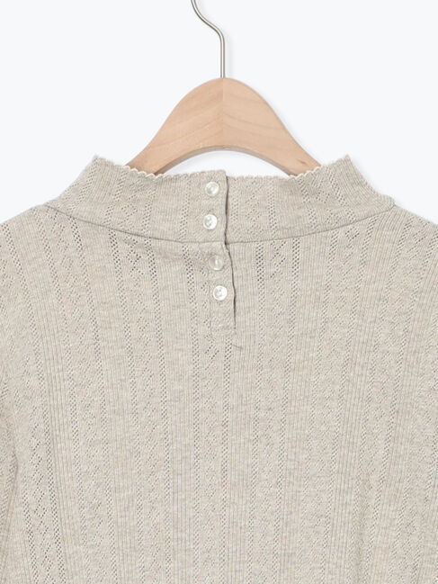 Samansa Mos2「パターンメッシュタートルインナー」|Tシャツ・カットソー|