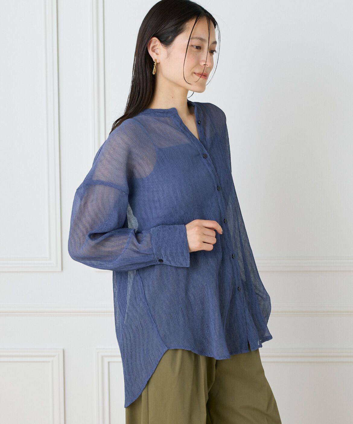 DAY by DAY it&rsquo;s international「シアー楊柳オーバーサイズシャツ」|シャツ・ブラウス|