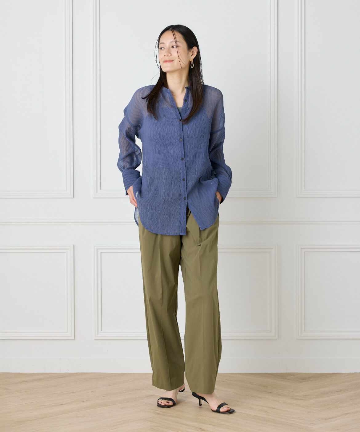 DAY by DAY it&rsquo;s international「シアー楊柳オーバーサイズシャツ」|シャツ・ブラウス|