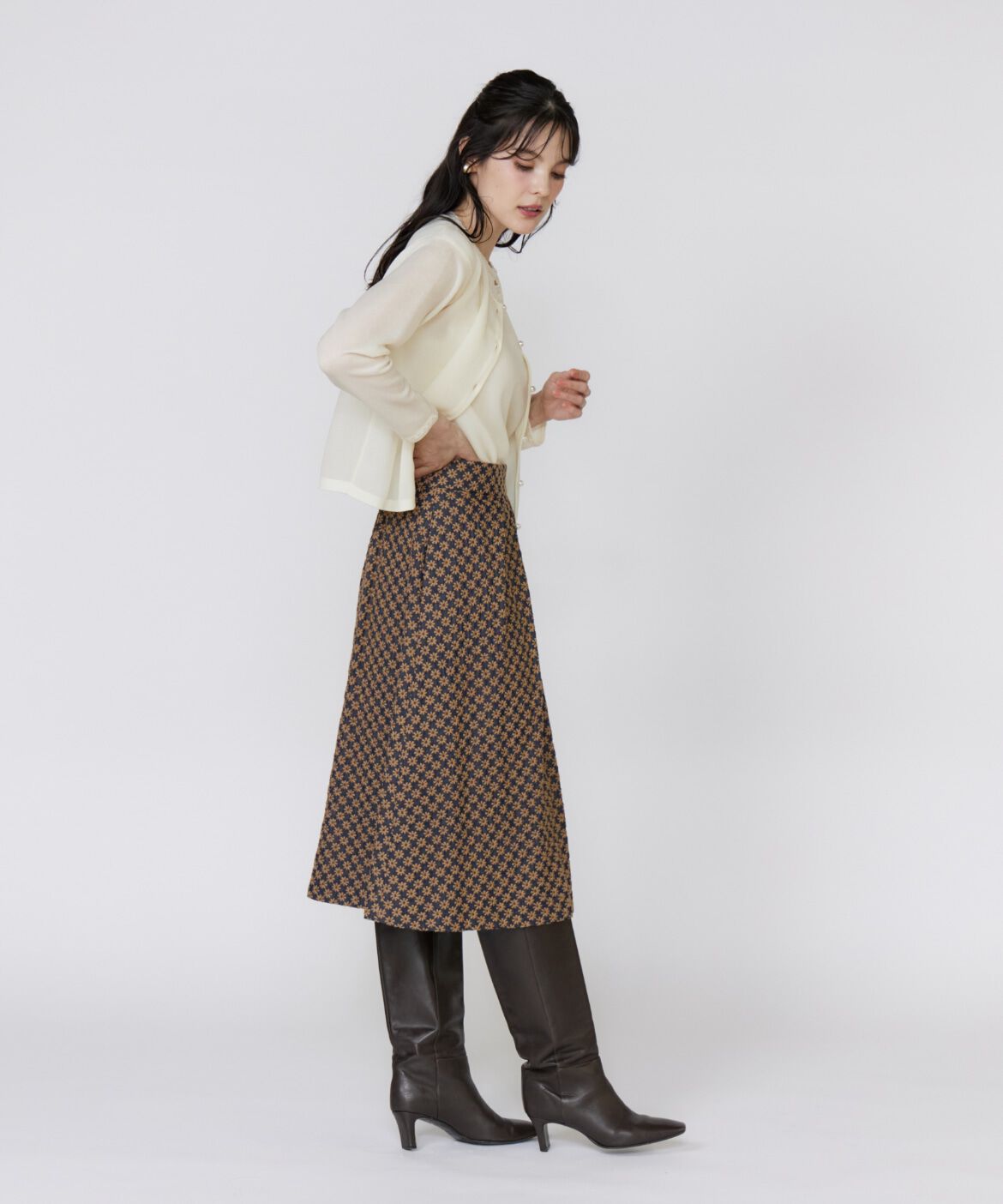 Maglie le cassetto「ブレード付きシアーニット」|ニット・セーター|